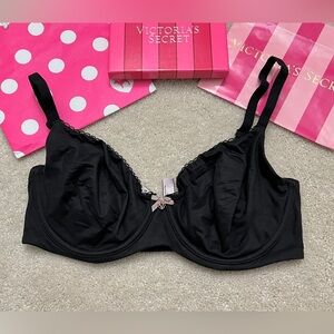 2016 Victoria’s Secret Sexy BBV Black smooth lace trim Unlined Demi Bra VS 34DD